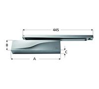 Iseo - Ferme-porte IS115 - Bras coulisse - Force 2-4 - Réf. 375150013