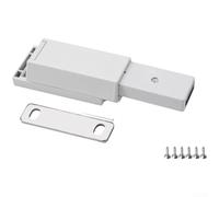 Ferme-porte magnétique push-to-open pour portes d'armoire, 5,5 x 3,8 x 2,2 cm, ferme-porte invisible très résistant, fermeture sécurisée silencieuse, utilisation à la maison et dans l'armoire (F)