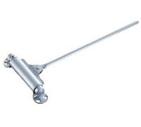 Groom Ferme-porte mécanique à tige Tirex n°54 galet simple 80 kg finition argent 154101U
