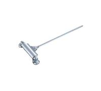 Ferme-porte mécanique à tige Tirex modèle n°54 galet simple pour porte 80kg finition argent - GROOM - 154101U