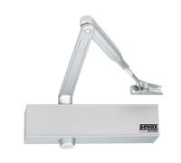 Ferme-porte pignon crémaillère - Bras compas F2 à 4 Argent SEVAX - ESV7184