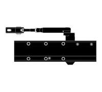 Ferme-porte pignon crémaillère - Bras compas F2 à 5 Noir SEVAX - ESV7183N Noir G