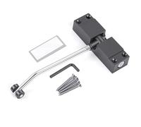 Ferme-porte pour portes intérieures - Charnière de portail à ressort réglable à fermeture automatique, dispositif de fermeture douce hydraulique avec vitesse réglable (noir)