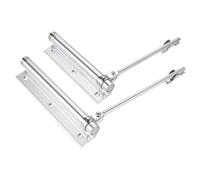 Ferme-porte réglable en alliage d'aluminium - Fermeture automatique à ressort - Matériel de sécurité ignifuge pour portes commerciales et résidentielles sécurisées - Installation facile et