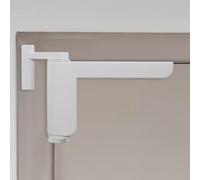 Ferme-porte sans perçage - Mini ferme-porte automatique - Pour porte intérieure gauche ou droite - Blanc - Lot de 1