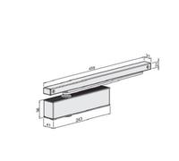 Ferme porte TS 31 avec bras à glissière type B finition blanc - ECO SCHULTE - 5030015471 Noir G