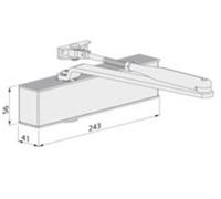 Ferme porte TS 50 F2-6 argent compas noir - - 5030044534