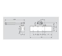Ferme-porte TS 73 V Force 2-4 sans bras finition blanc - DORMAKABA - 37010111 Noir G