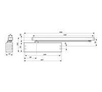 Ferme-porte TS 91 pack métal en 4 blanc DORMA 4500000050111