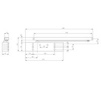 Ferme-porte DORMA TS 91/92B/G Contur Design DORMA sans rail