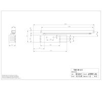 Ferme-porte TS 93 B2S CONTUR F2-5 sans bras noir - DORMA - 43080019