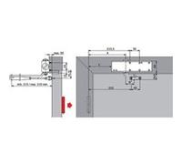 Ferme-porte TS PROFIL 2-3-4 fourni avec bras finition noir - DORMA - 27112219