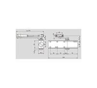 Dormakaba Ferme-porte TS PROFIL Force 2/4 avec bras compas Noir
