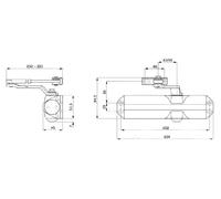 Ferme-porte TS68F force 3/4 à bras compas
