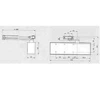DORMAKABA Ferme-porte à ciseaux TS 71 blanc 9016 EN 3/4 ( 3000207431 )