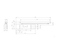 Corps seul pour ferme-porte à bras glissière TS 92 G Contur - argent DORMAKABA