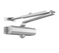 VEVOR Ferme-porte automatique, capacité de charge 68 kg, ferme porte à tampon hydraulique taille réglable usage commercial résidentiel corps en fonte d'aluminium robuste, installation facile, argenté