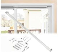 Ferme-portes Coulissants Slideback, Kit De Ferme-portes Coulissants Réglables À Fermeture Automatique Pour Portes-fenêtres, Amortissement Pneumatique Silencieux, Force De Traction Jusqu'à 70 Kg