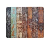 Ferme Rustique De L'Ouest en Bois De Grange Brun Tapis De Souris Durable Tapis De Souris Gaming Lavable Mouse Pad pour Voyage Maison Bureau 25X30Cm