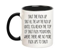 Ferme Ta Gueule, Jure Mug À Café Céramique Mug Avec Anse Tasse Pour L'École Lait Espresso 330Ml