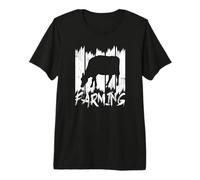Ferme Vache Paysan Agriculture Champ T-Shirt Haut de Gamme