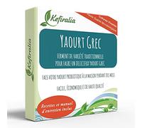 Ferment pour yaourt grec (réutilisable à l’infini) + Instructions + Recettes + Assistance et conseils en français - KEFIRALIA®