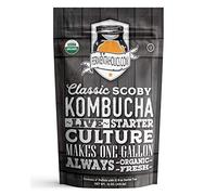 Fermentaholics Douze scoby Avec Onces Starter thé Culture en direct Starter Fait Un an et demi de tasses de thé Starter One Gallon lot Kombucha