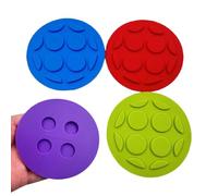 Fermentation Lids | 4 Piece Silicone Airtight Containers - 8.6x8.6x0.5cm Bottle Wide Mouth Lid - For Canisters Kitchen Home Storage Food Meal Salad Dressing Yogurt Flour Candy Cookie Coffee Drink