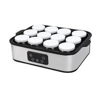 Fermenteur à yaourt électrique, Contrôle température automatique 12 pots, Programmation temps 0 à 48 heures, Préparation familiale yaourt probiotique maison