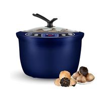 Fermenteur d'ail électrique noir de 6 L avec panneau de contrôle intelligent pour fermentation du yaourt, du natto et du riz sucré