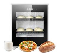 Fermenteur de pâte électrique, 260 W, en acier inoxydable, température et humidité réglables, idéal pour la fermentation des pâtes à pizza, pâtisseries et croissants.