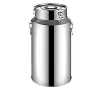 Fermenteur, seau à lait/pichet de transport en acier inoxydable 201, seau à vin, bidon/récipient pour liquide, bouteille de stockage/fermenteur, pichet fourre-tout avec couvercle scellé, 76 L, 88 L