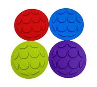 Fermenting Lid - 4-Piece Silicone Canning Caps | Wide-mouth Silicone Bottle Lids For Fermenting And Storage; Perfect For Canisters, Kitchen Use, Home Food Prep, Salads, Dressings, Yogurt, Flour, Candy