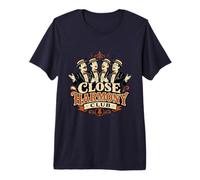Fermer Harmony Club A Capella Barbershop Quartett Chor T-Shirt Haut de Gamme