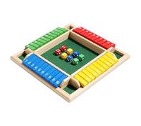 Fermer la boîte à dés,Jeux de mathématiques en bois | Jeu de stratégie pour enfants adultes, Famille, Classe, Maison, Fêtes ou Pub, Jeux de bar, Jeux de société, 2-4 joueurs