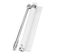 Fermer la porte du matériel, Ferme-porte à fermeture automatique, charnière ressort unique, réglable et silencieux, 1 pièce(White)