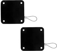 Fermer la porte du matériel, Ferme-portes automatiques, 2 ferme-portes à capteur, cordon de serrage sans perforation, tampon silencieux coulissant simple(Black,800g Rally)