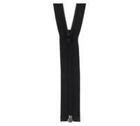 Fermeture à glissière Fine mailles Nylon 3 mm Spirale Non Séparable Coloris et Taille au choix (Noir, 10 cm)