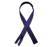 Fermeture à glissière imperméable TPU 45 50 55 60 65 70 75 80 cm * - Mat, brillante, ou avec réflecteur - Bleu - 65 cm