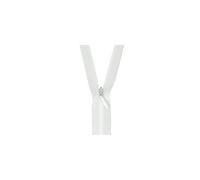 Fermeture à glissière Invisible - 22cm - Blanche