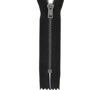 Fermeture à glissière mailles Métal 3 mm Non Séparable Coloris Noir Taille 10 cm