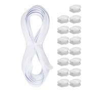 Fermeture à glissière sans fin, longueur totale 330 cm, y compris 15 x curseur de lit, taille #3, veuillez choisir la couleur, non séparable, largeur du rail 2,8 cm, largeur de la dent 4,5-5 mm