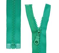 Fermeture à glissière séparable, 2 pièces, veuillez choisir la longueur du rail et la couleur, extrémité ouverte 1 voie #5, largeur du rail 5,75 mm, largeur de la bande 34 mm, Fermetures Eclair