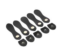 Fermeture à Languette en Cuir, Boucles à Pression à Coudre en Cuir Souple, Ensemble de 5 Boutons Métalliques, à Porter pour les Sacs à Bandoulière pour l'artisanat (Accessoires