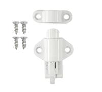 Fermeture à ressort - Serrure de porte en aluminium, fermeture à chargement automatique | Serrure de porte de fenêtre de sécurité en alliage d'aluminium noir, anneaux de traction Boulon de port