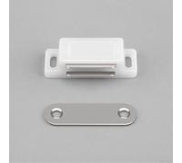 Fermeture Aimantée Discrète pour Meuble Cuisine(White-5pcs) | Design compact, installation outils complexes, maintien , pour idéal rénovation, usage quotidien