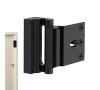 Fermeture de porte de sécurité - fermeture pour renfort de porte, serrure avec charnière en métal | Avec 4 vis résistantes aux chocs Renforcement de porte de sécurité pour pour