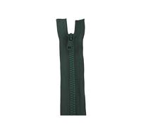Fermeture Éclair 80 cm VERT - MAILLE 5 mm - Ouvrable Séparable - Largeur 3 cm. (vert, 80 cm)