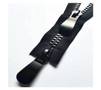 Fermeture éclair à Double Sens 1pcs 60cm-120cm fermetures à glissière double curseur simple extracteur fermeture éclair à extrémité ouverte for veste GlissièRe ( Color : Black , Size : 60CM 1PCS_NO15
