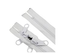 Fermeture éclair à double sens Fermeture à glissière 100-600cm Double curseurs décoratifs fermeture éclair bidirectionnelle for sac de tente fermetures éclair extérieures bricolage accessoires de cout